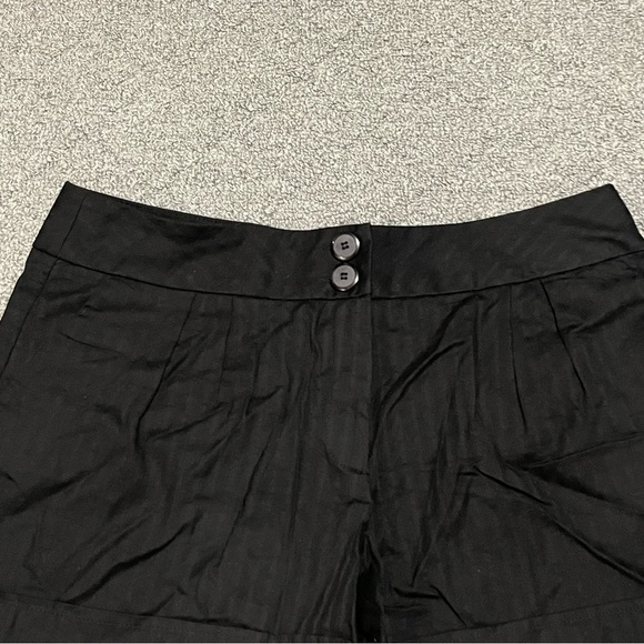 LA Blues Shorts Womens Size 16 Black Striped Stretch Cuffed High Waisted Retro - Picture 2 of 10